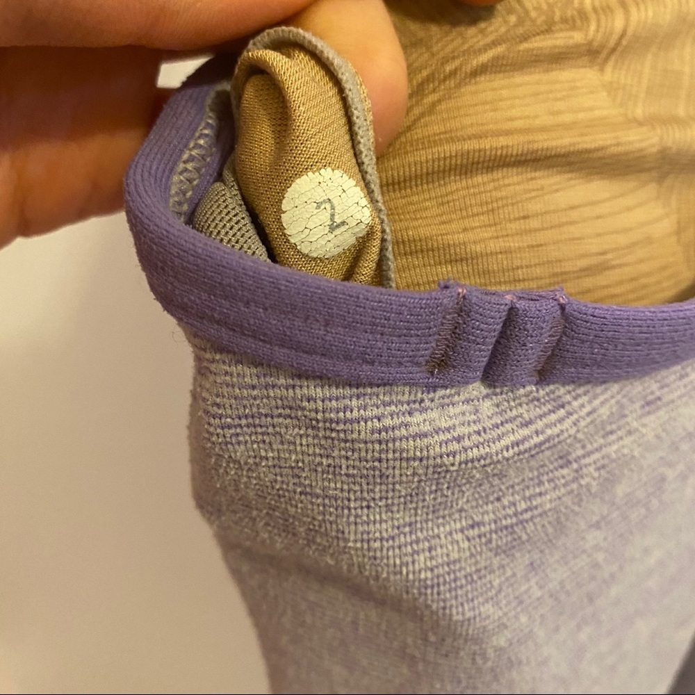 Lavender lululemon power y tank top. Size 2 - Picture 4 of 4
